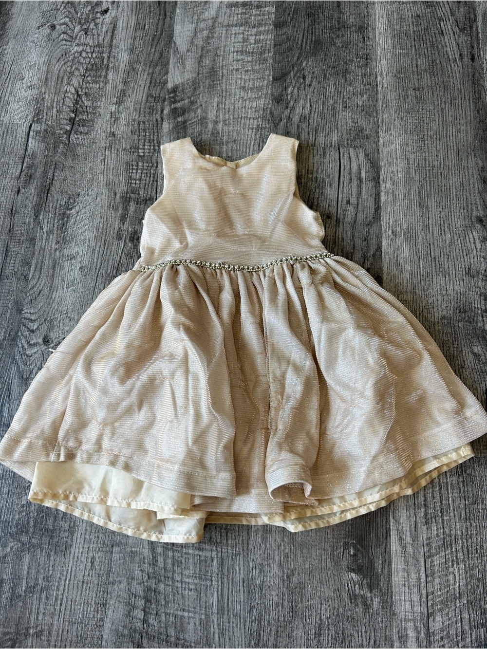 Biscotti Collection Girls Gold Party Dress 3T